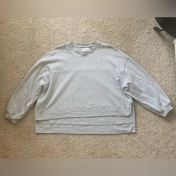 Electric & Rose Women’s 'Neil' Pullover Crewneck Sweatshirt Heather Grey Small - Picture 1 of 6